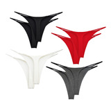 8pcs Tangas Sexy Bragas De Cintura Baja Sin Costura Mujer