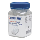 Plug Modular Rj45 Cat 6e Intellinet Bote 100pza 502344 Kt