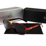 Gafas Marca Reggaeon Emblema Mercedes Benz 722 Color Rojo