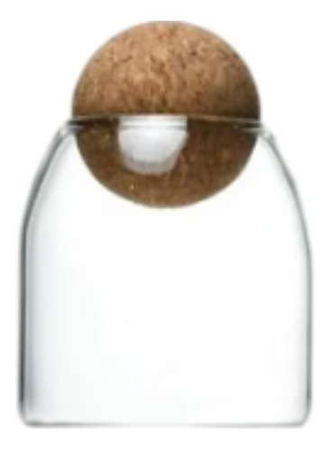 Frasco/botella Vidrio 500 Tapa Corcho Esfera/redonda Nórdico