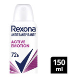 Desodorante Aerosol Feminino Rexona Active Emotion 150ml