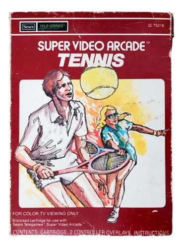 Juego De Tennis Para Intellivision O Sears Tele Games 