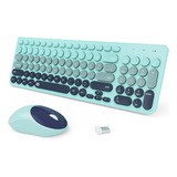 Tkvpjyyi Combo De Teclado Y Mouse Inalámbricos, Juego De Tec