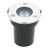 Spot Led 1w Embutir Exterior Piso Jardin Calido Silverlight Color Gris