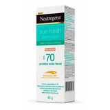 Neutrogena Sun Fresh Protetor Solar Pele Morena Fps70 40g