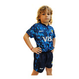 Short Rugby Niños Argentina Modelo Imago Lateral Sublimado