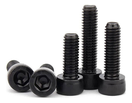 Pack X100u Perno Allen M5 Negro Cabeza Cilindrica 6mm