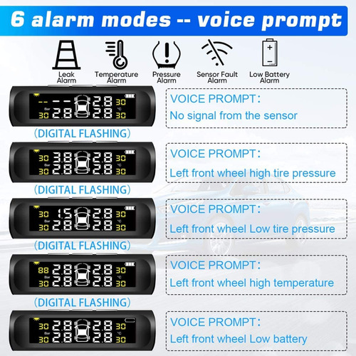 Tire Pressure Monitoring System, Tpms Solar Tire Pressure Mo