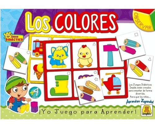 Juego De Mesa Los Colores 319 Implas