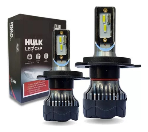 Kit X2 Luces Blancas Cree Led H4 Alta Baja Fiat Uno Fiorino