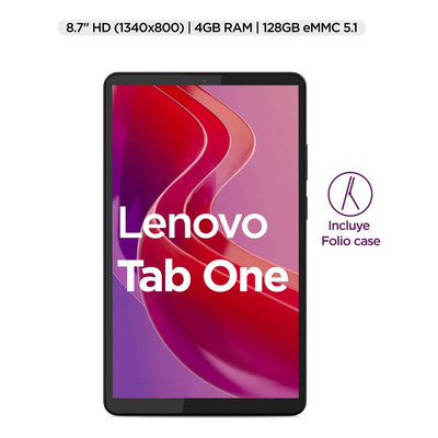 Tablet Lenovo Tab One 4gb + 128gb Incluye Estuche| 8,7 Hd Gris | Envío gratis
