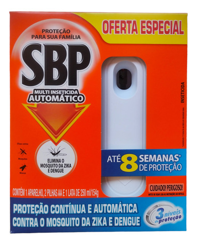 Aparelho Automático Sbp Multi Repelente + Refil Grátis