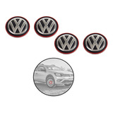  4 Centros De Rin Volkswagen Saveiro 09-19 Filo Rojo 56 Mm