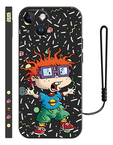 Carcasa Silicona Diseño De Rugrats Para iPhone + Correas