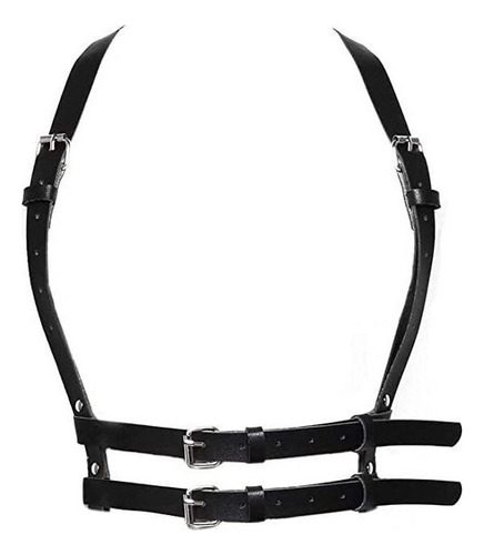 Belt Belt Leather Body Chest Chain Black .