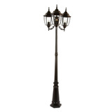 Lampara Exterior Farol Poste Badalona Negro 77w E27 Tecnolit