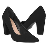 Tacones Dama Stylo 97805 Suede Negro