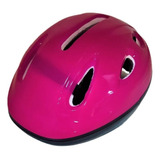 Casco Rosa Protector Skate Roller Patin Bicicleta Color Fucsia Talle Único