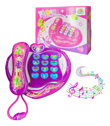 Telefone Musical Menina Infantil Bebê Musica Piano