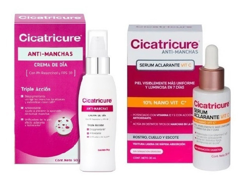 Cicatricure Kit Serum Aclarante Y Antimanchas Crema De Día  Tipo De Piel Todo Tipo