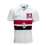 Camiseta Retrô Tele Santana São Paulo 1993 Masculia