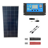 Kit 2x Painel Solar 160w Resun + Controlador Kw1220 - 20a