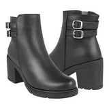 Botas Casuales Dama Stylo 3704 Simpiel Negro