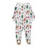 Pijama Mameluco Carters Para Bebe De Reno Navideño