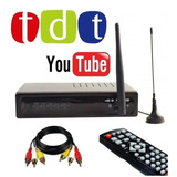 Decodificador Tdt Con Wifi Receptor Tv Hd + Youtube + Antena