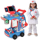 Kit Médico Niños 3-5 Años, Juego Carrito, Disfraz Y ...