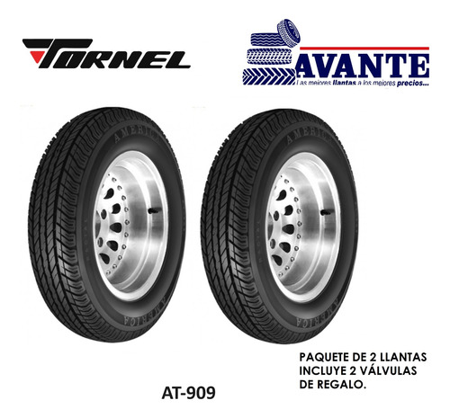 Llanta 185/70r14 Tornel At-909 87s Blk ( Paq. 2 )