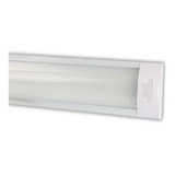 Regleta Doble Tira Led 36w Gabinete Ancho De Aluminio Slim Color Blanco