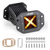 Auto Buero Flush Mount Led Pods Con Ámbar Daytime Running 2p