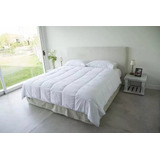 Sommier 2p Colchon Respaldo 2 Almohadas Colcha Tejida Somier