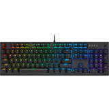 Teclado Gamer Corsair K60 Rgb Pro Low Profile Qwerty Cherry Mx Low Profile Speed Español Color Negro Con Luz Rgb