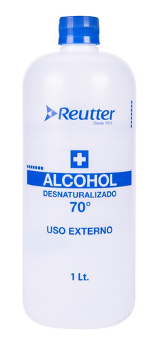 Alcohol Desnaturalizado 70º Uso Externo 1 L Reutter