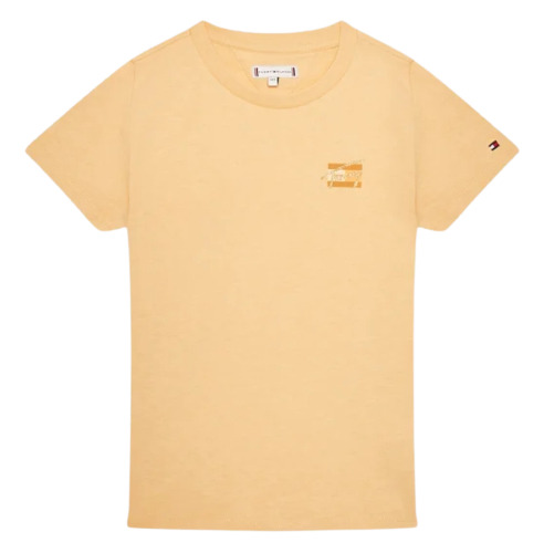 Playera De Niña Tommy Hilfiger 6780 Natural Dye Script 30p