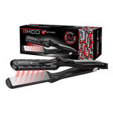 Plancha De Cabello Profesional Infrared 4 En 1 Timco Lm-125n Color Negro