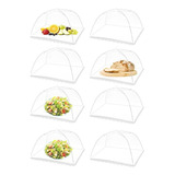 8 Fundas De Comida De Malla Para Picnics, Desplegables, De 1