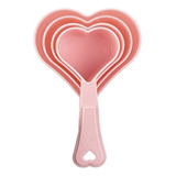 Aleissi Tazas Cucharas Medidoras Corazon 4pz Cocina Reposter