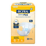 Fraldas Para Adultos Descartáveis Bigfral  Derma Plus G X 7 U