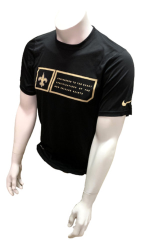 Nike Dri Fit Men's New Orleans Saints Black Short Sleeve Eep