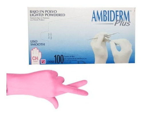 Guante De Latex Plus Ambiderm 