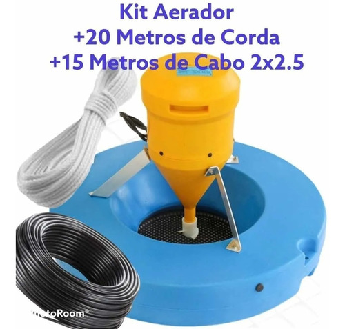  Kit Aerador Chafariz Piscicultura Peixe 0.75cv 3/4 1500 Mts