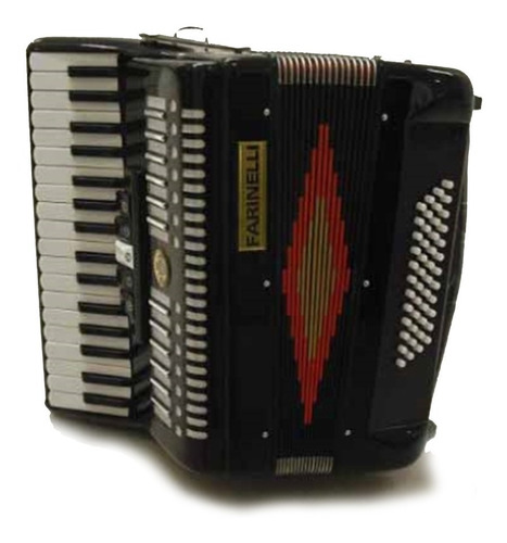 Acordeon Farinelli 34 Teclas 48 Bajos 5 Registros Mod.1307 )