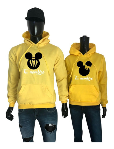 Sudaderas Pareja Amor Y Amistad Dúo Disney Personalizado