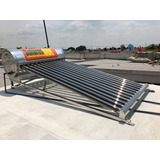 Calentador Solar De 150 Litros 12 Tubos, Altura Baja, Acero 