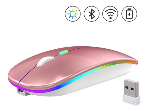 Mouse Goojodoq Inalámbrico Silencioso Con Bluetooth 2.4g