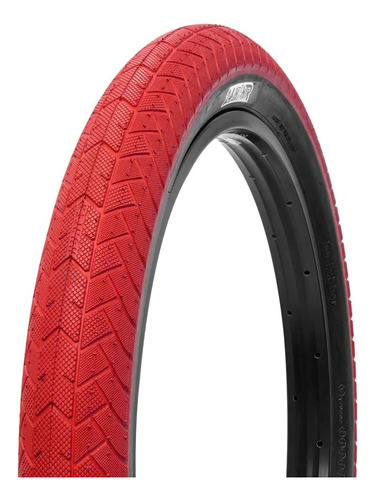 Llanta 20 Bmx Htr 20x2.40 Rojo Pared Negra