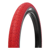 Llanta 20 Bmx Htr 20x2.40 Rojo Pared Negra